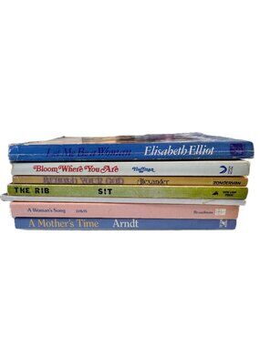 Lot of 7 Vintage Christian Books On Womanhood By Various Authors 70s 80s